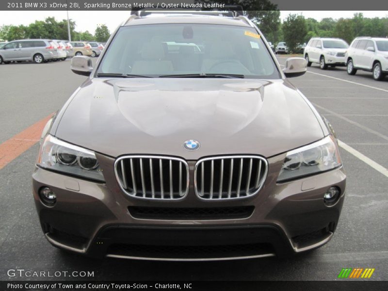 Sparkling Bronze Metallic / Oyster Nevada Leather 2011 BMW X3 xDrive 28i