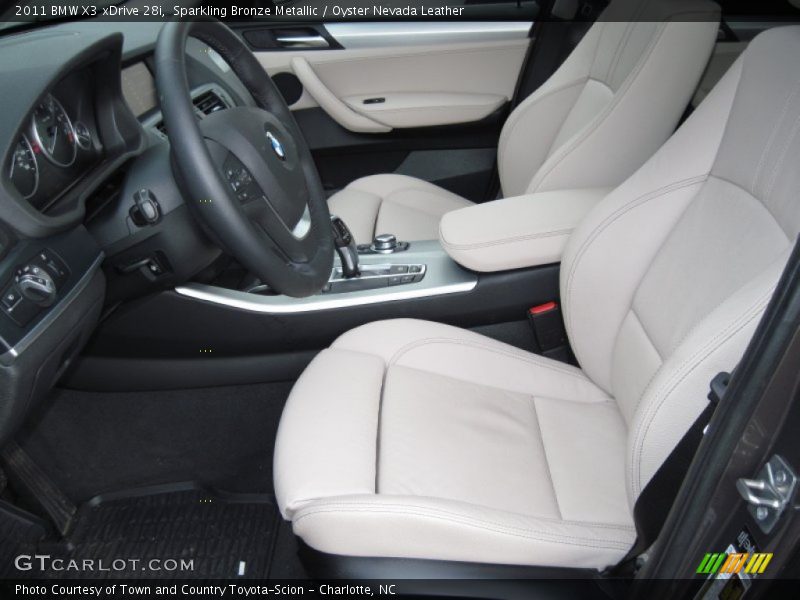 Sparkling Bronze Metallic / Oyster Nevada Leather 2011 BMW X3 xDrive 28i