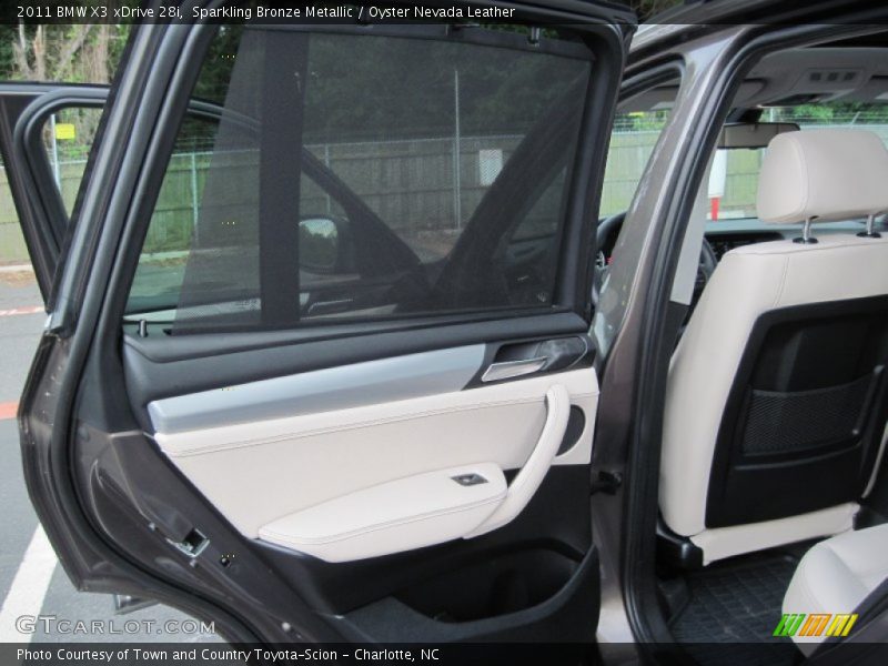 Sparkling Bronze Metallic / Oyster Nevada Leather 2011 BMW X3 xDrive 28i