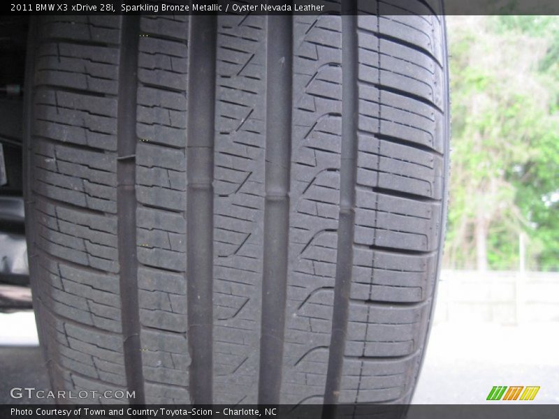 Sparkling Bronze Metallic / Oyster Nevada Leather 2011 BMW X3 xDrive 28i