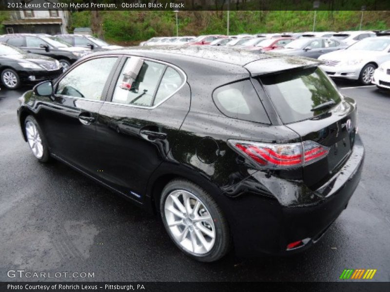 Obsidian Black / Black 2012 Lexus CT 200h Hybrid Premium