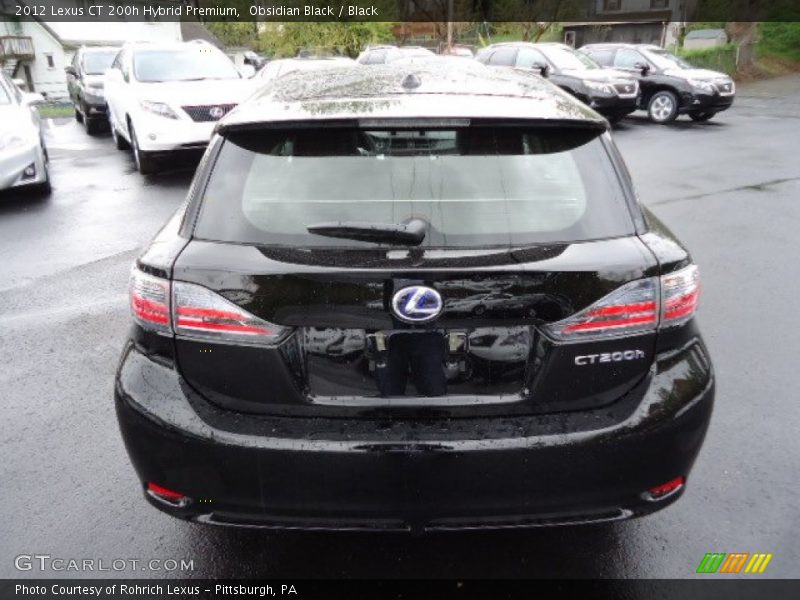 Obsidian Black / Black 2012 Lexus CT 200h Hybrid Premium