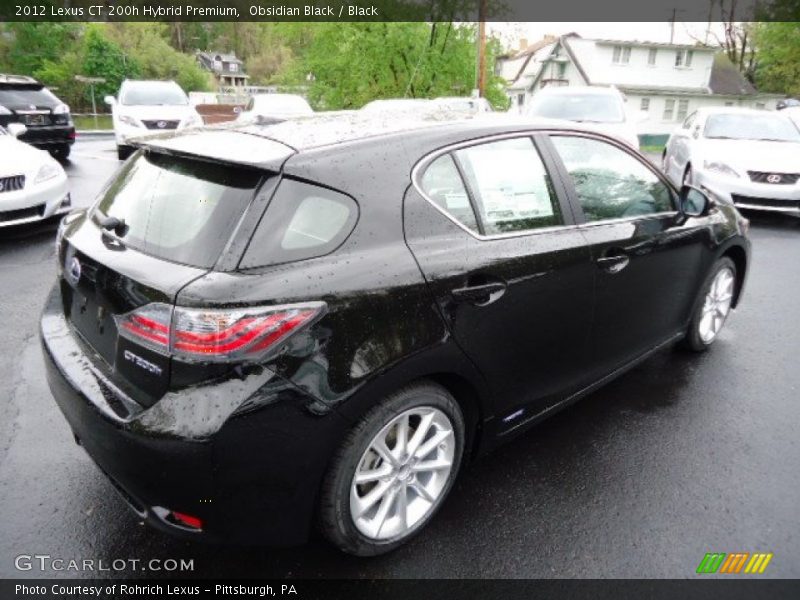 Obsidian Black / Black 2012 Lexus CT 200h Hybrid Premium