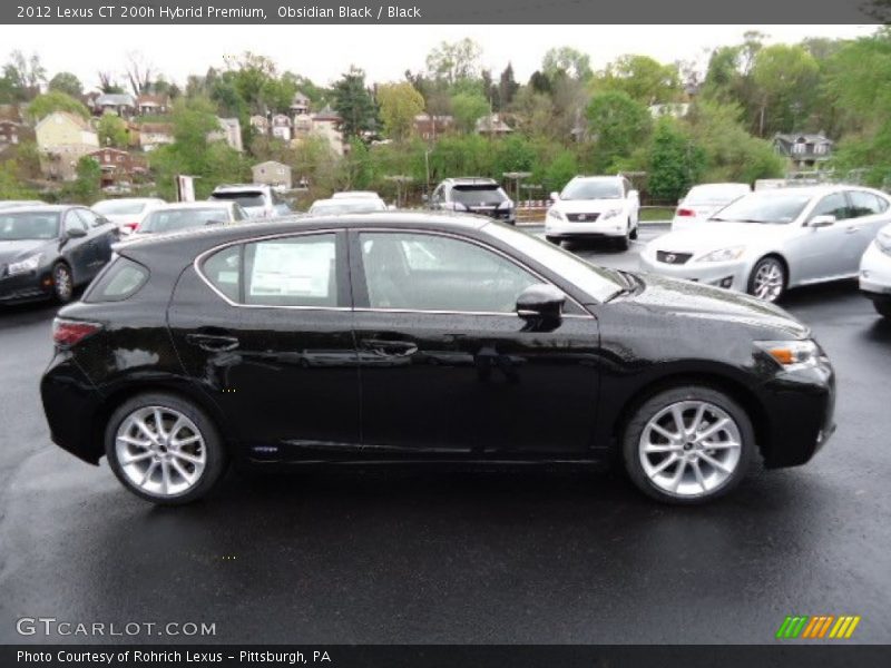 Obsidian Black / Black 2012 Lexus CT 200h Hybrid Premium