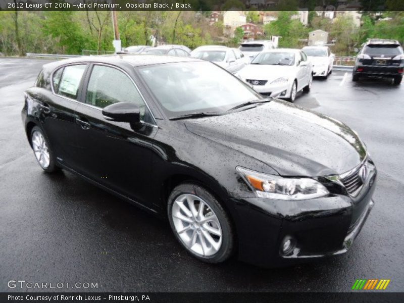 Obsidian Black / Black 2012 Lexus CT 200h Hybrid Premium