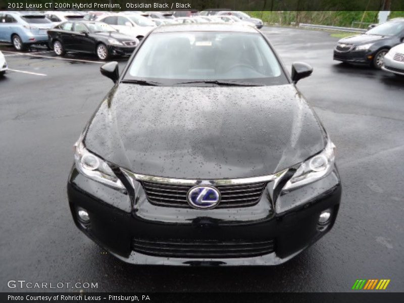 Obsidian Black / Black 2012 Lexus CT 200h Hybrid Premium