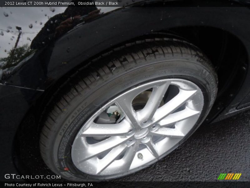 Obsidian Black / Black 2012 Lexus CT 200h Hybrid Premium