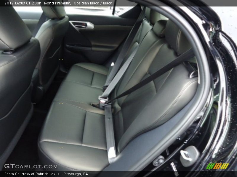 Obsidian Black / Black 2012 Lexus CT 200h Hybrid Premium