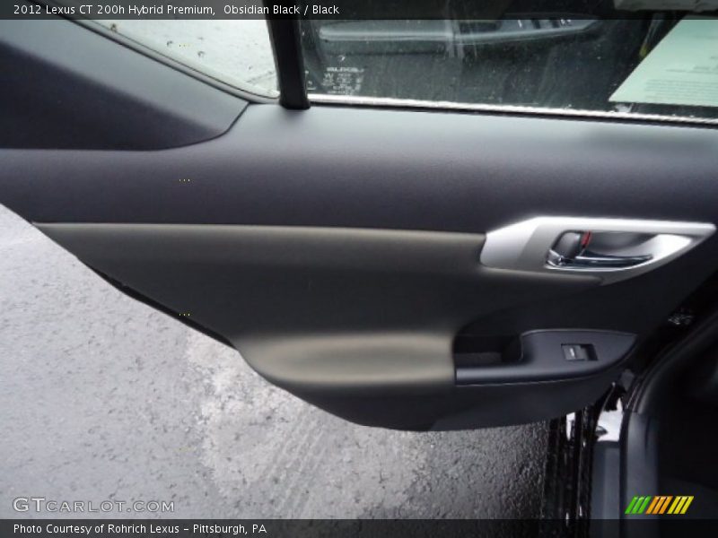 Obsidian Black / Black 2012 Lexus CT 200h Hybrid Premium