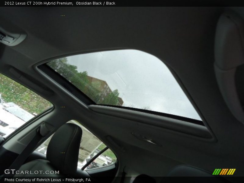 Obsidian Black / Black 2012 Lexus CT 200h Hybrid Premium