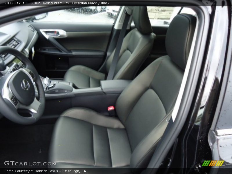 Obsidian Black / Black 2012 Lexus CT 200h Hybrid Premium
