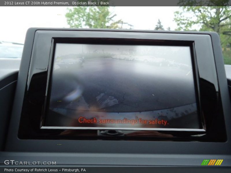 Obsidian Black / Black 2012 Lexus CT 200h Hybrid Premium