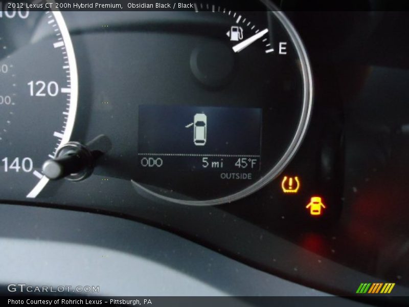 Obsidian Black / Black 2012 Lexus CT 200h Hybrid Premium