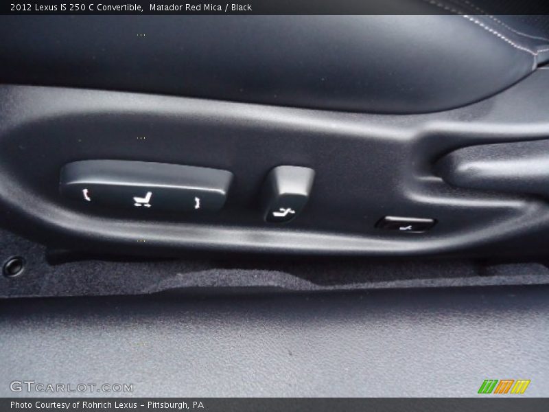 Matador Red Mica / Black 2012 Lexus IS 250 C Convertible