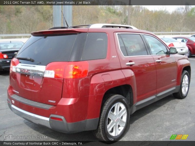 Merlot Jewel Metallic / Jet Black 2011 GMC Terrain SLT AWD
