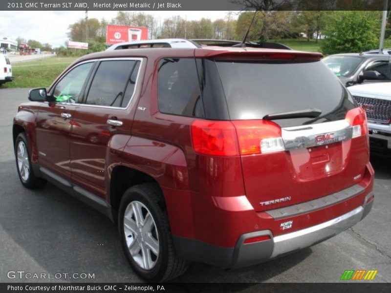 Merlot Jewel Metallic / Jet Black 2011 GMC Terrain SLT AWD