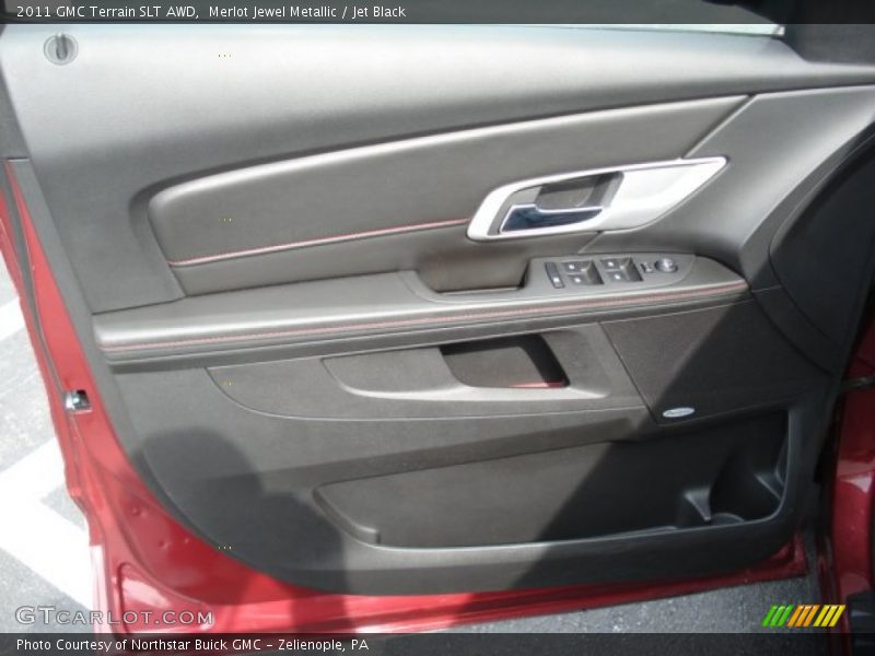 Merlot Jewel Metallic / Jet Black 2011 GMC Terrain SLT AWD