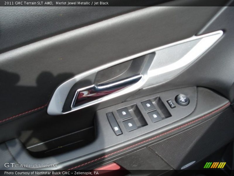 Merlot Jewel Metallic / Jet Black 2011 GMC Terrain SLT AWD