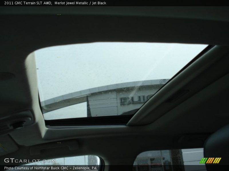 Merlot Jewel Metallic / Jet Black 2011 GMC Terrain SLT AWD