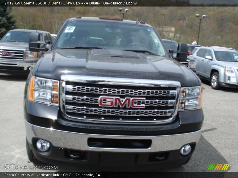 Onyx Black / Ebony 2012 GMC Sierra 3500HD Denali Crew Cab 4x4 Dually
