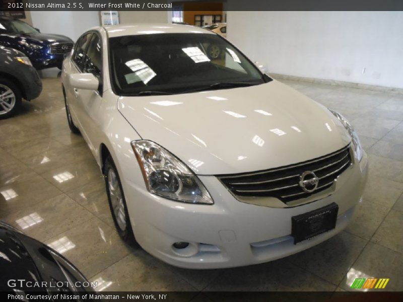 Winter Frost White / Charcoal 2012 Nissan Altima 2.5 S