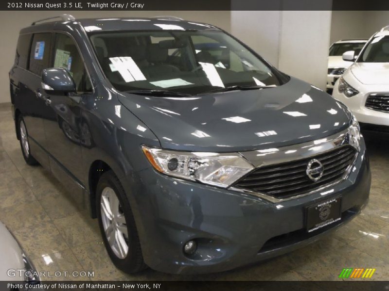 Twilight Gray / Gray 2012 Nissan Quest 3.5 LE