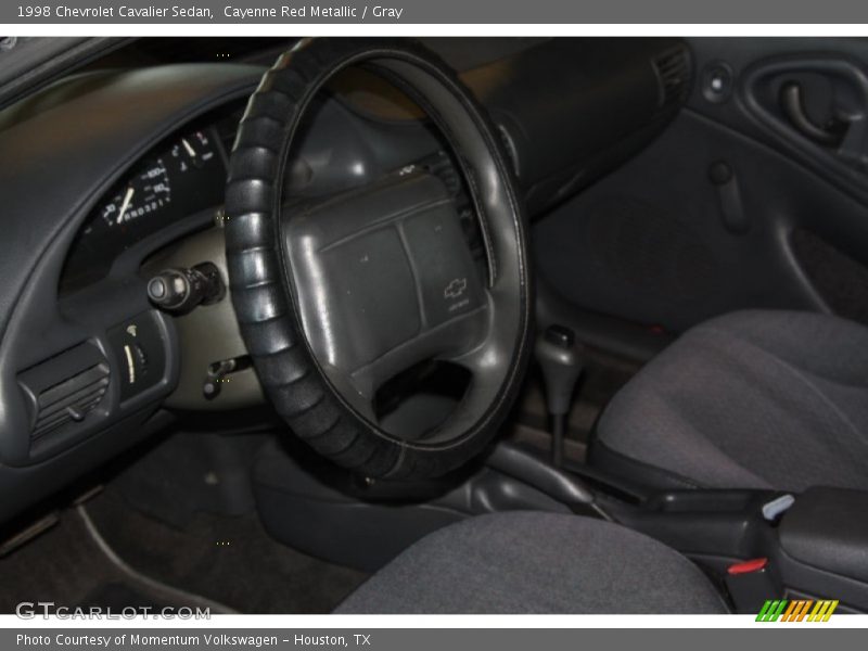 Cayenne Red Metallic / Gray 1998 Chevrolet Cavalier Sedan