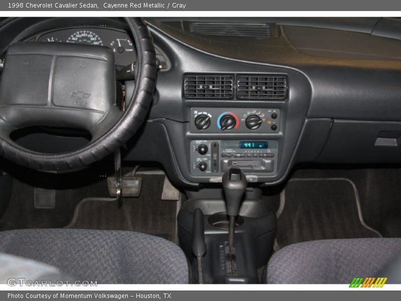 Cayenne Red Metallic / Gray 1998 Chevrolet Cavalier Sedan