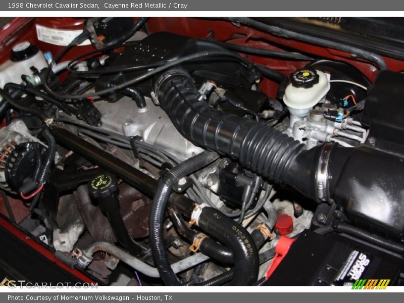 Cayenne Red Metallic / Gray 1998 Chevrolet Cavalier Sedan