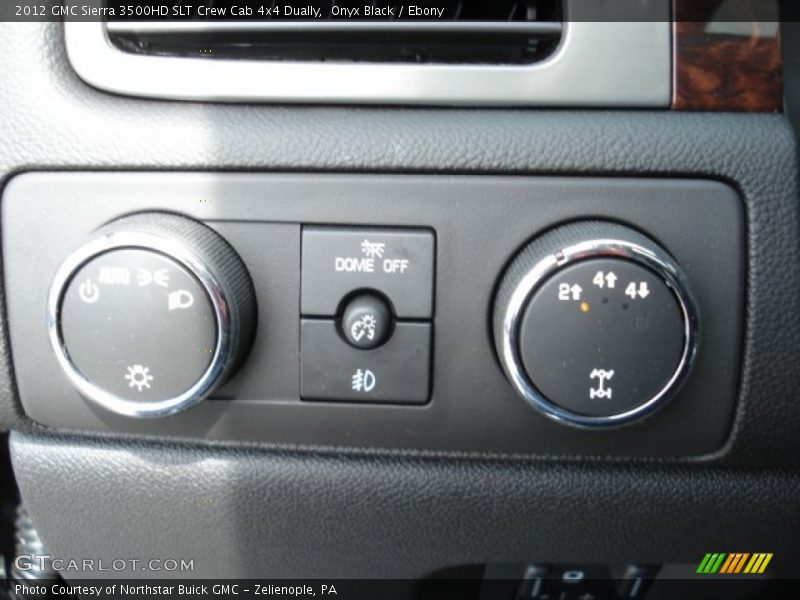 Onyx Black / Ebony 2012 GMC Sierra 3500HD SLT Crew Cab 4x4 Dually