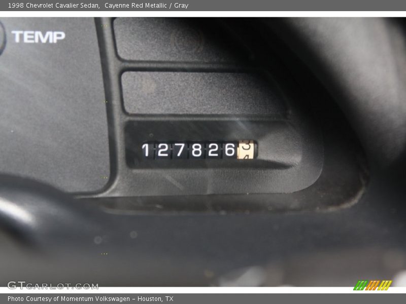 Cayenne Red Metallic / Gray 1998 Chevrolet Cavalier Sedan