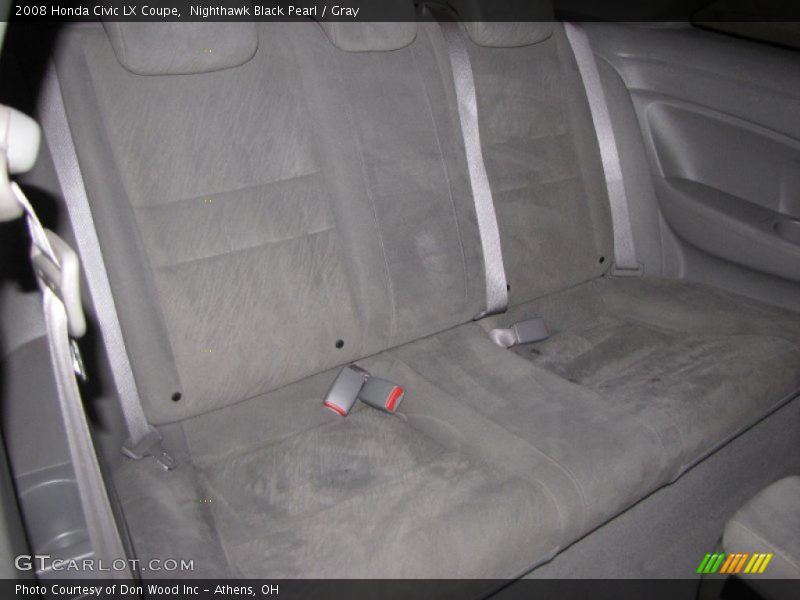 Nighthawk Black Pearl / Gray 2008 Honda Civic LX Coupe