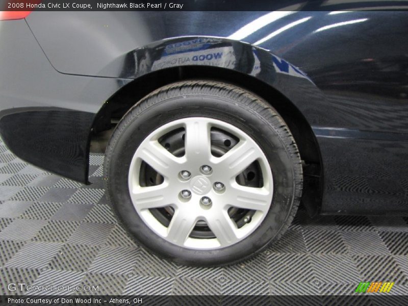 Nighthawk Black Pearl / Gray 2008 Honda Civic LX Coupe