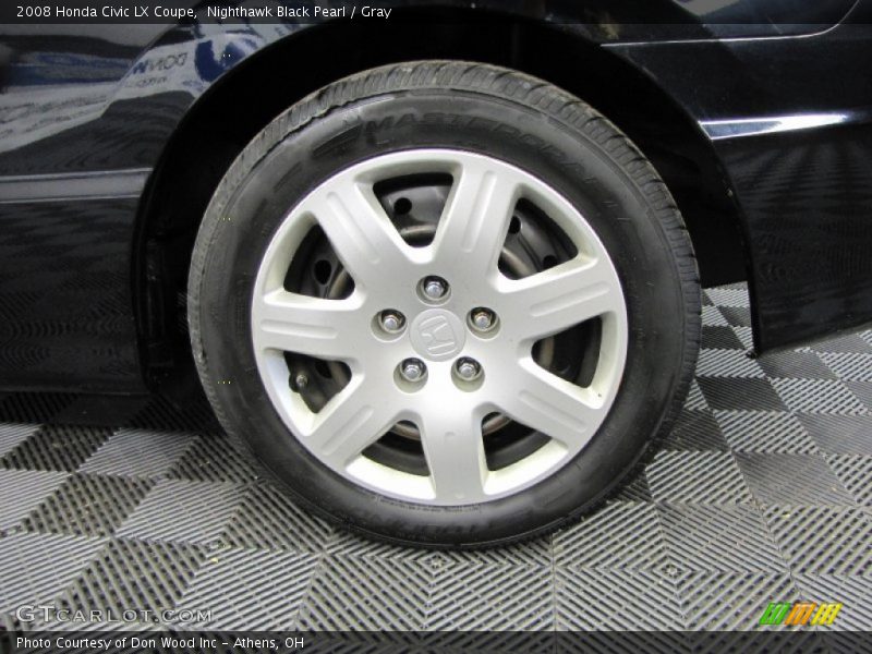 Nighthawk Black Pearl / Gray 2008 Honda Civic LX Coupe