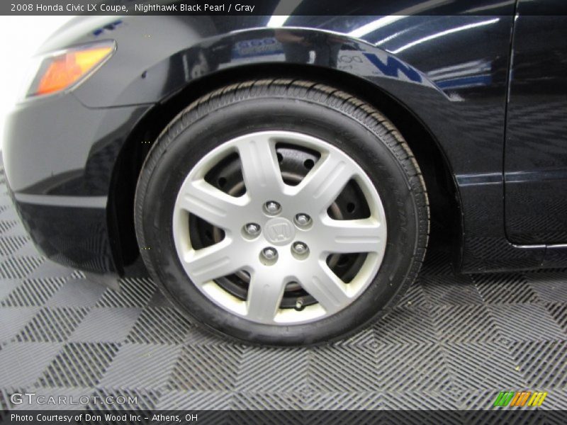 Nighthawk Black Pearl / Gray 2008 Honda Civic LX Coupe