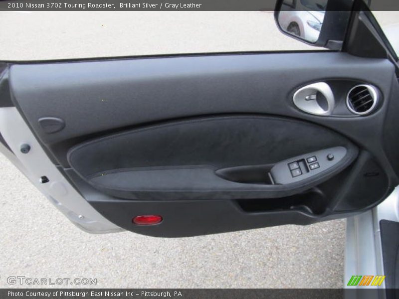 Brilliant Silver / Gray Leather 2010 Nissan 370Z Touring Roadster