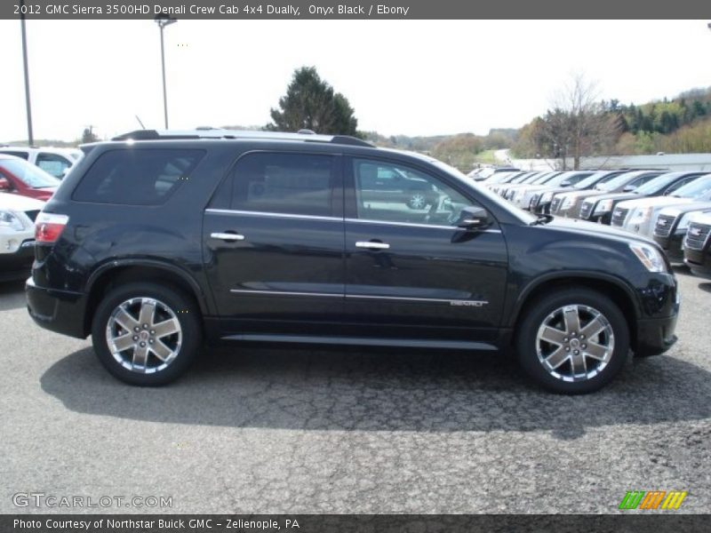 Onyx Black / Ebony 2012 GMC Sierra 3500HD Denali Crew Cab 4x4 Dually