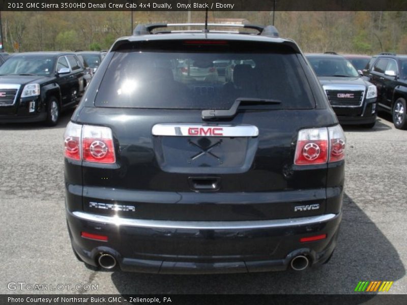 Onyx Black / Ebony 2012 GMC Sierra 3500HD Denali Crew Cab 4x4 Dually