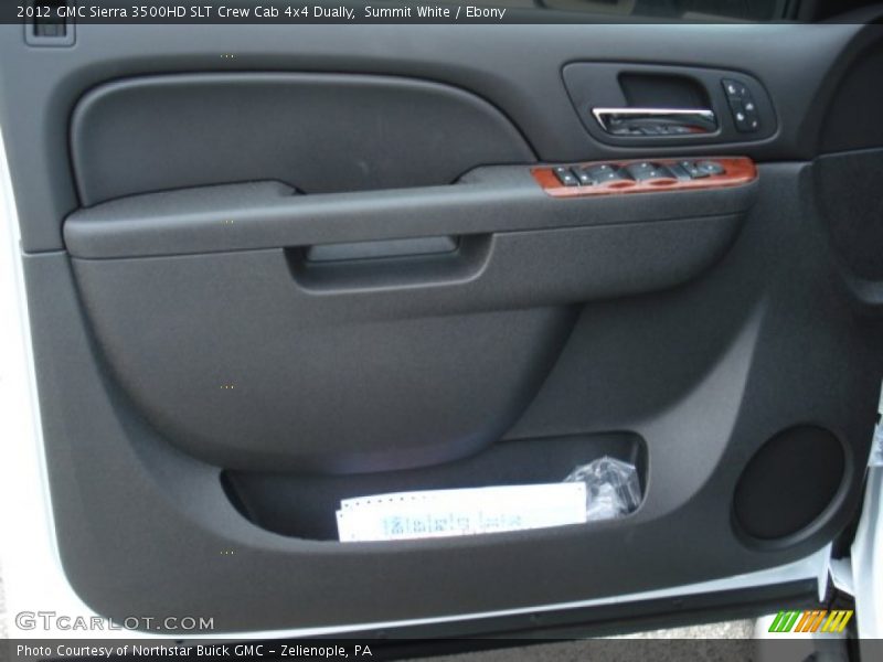 Summit White / Ebony 2012 GMC Sierra 3500HD SLT Crew Cab 4x4 Dually