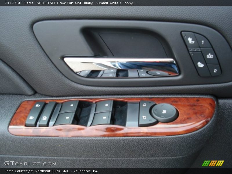 Summit White / Ebony 2012 GMC Sierra 3500HD SLT Crew Cab 4x4 Dually