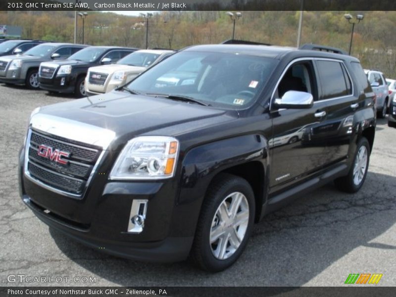 Carbon Black Metallic / Jet Black 2012 GMC Terrain SLE AWD