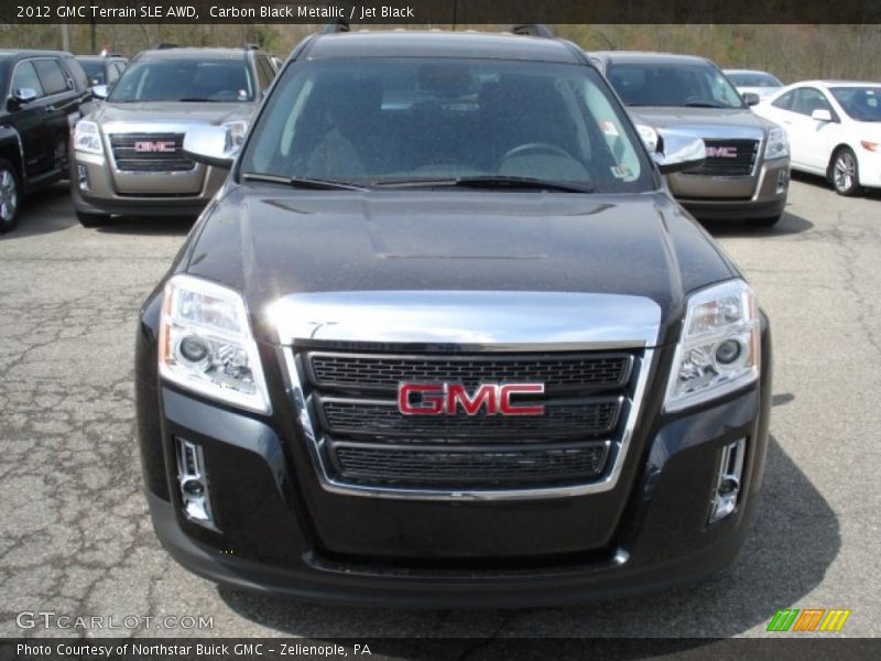 Carbon Black Metallic / Jet Black 2012 GMC Terrain SLE AWD