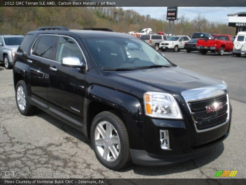 Carbon Black Metallic / Jet Black 2012 GMC Terrain SLE AWD