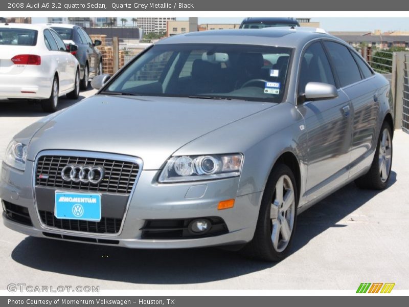 Quartz Grey Metallic / Black 2008 Audi A6 3.2 quattro Sedan