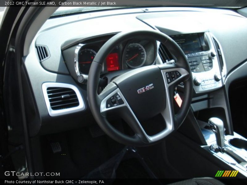 Carbon Black Metallic / Jet Black 2012 GMC Terrain SLE AWD