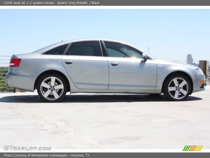 Quartz Grey Metallic / Black 2008 Audi A6 3.2 quattro Sedan