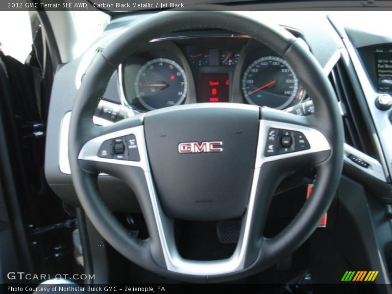 Carbon Black Metallic / Jet Black 2012 GMC Terrain SLE AWD