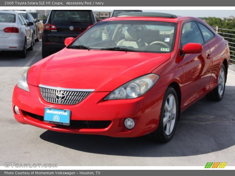 Absolutely Red / Ivory 2006 Toyota Solara SLE V6 Coupe