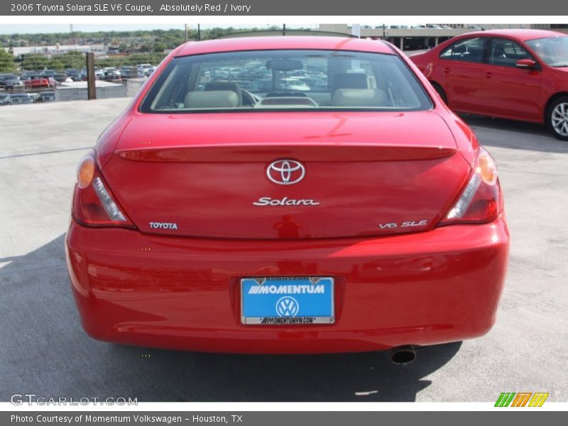 Absolutely Red / Ivory 2006 Toyota Solara SLE V6 Coupe