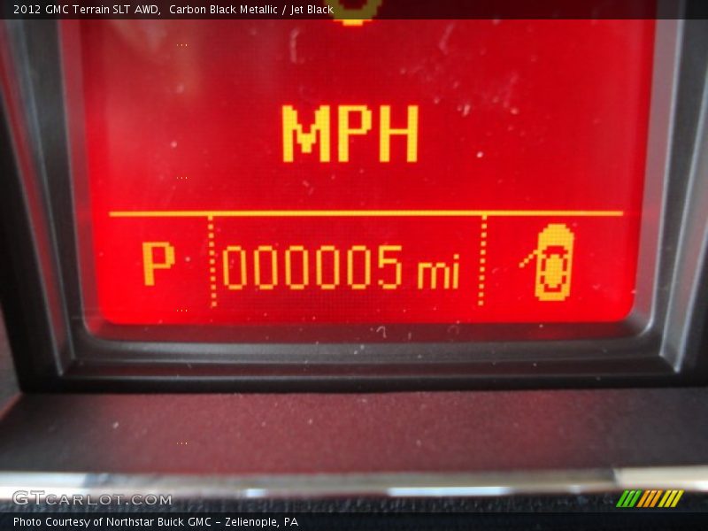 Carbon Black Metallic / Jet Black 2012 GMC Terrain SLT AWD